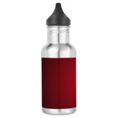 Trendy Red-Black Grainy Vignette Trinkflasche (Links)