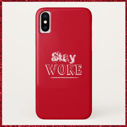 Trendy Red Bleibe Geweckt Case-Mate iPhone Hülle