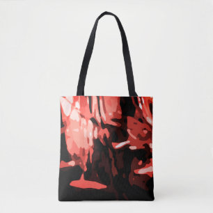 Trendy Red Camouflage Abstrakt Pattern Tasche