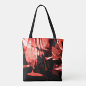 Trendy Red Camouflage Abstrakt Pattern Tasche (Rückseite)