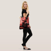 Trendy Red Camouflage Abstrakt Pattern Tasche (Am Model)