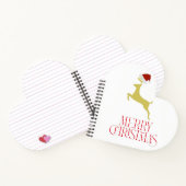 Trendy red Christmas print Notizblock (Innenseite)