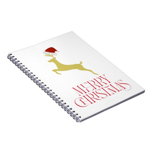 Trendy red Christmas print  Notizblock (Rechte Seite)