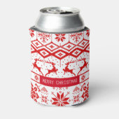 Trendy Red Christmas Reindeer Dosenkühler (Kanne Rückseite)