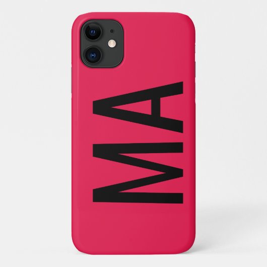 Trendy Red Editable iPhone 11 Fall Case-Mate iPhone Hülle (Rückseite)