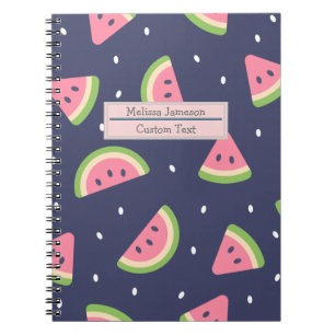 Trendy Red Green Pink Watermelon Muster Notizblock