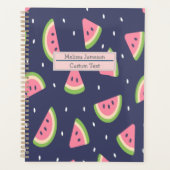 Trendy Red Green Pink Watermelon Muster Planer (Vorderseite)