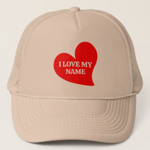 TRENDY RED HERART I LIEBE MEIN ROMANTISCHES VALENT TRUCKERKAPPE