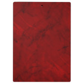 Trendy Red Marble Elegante Chic Glam Personalisier Klemmbrett (Rückseite)