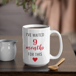 Trendy Red Post Pregnancy Funny Zitat Zweifarbige Tasse