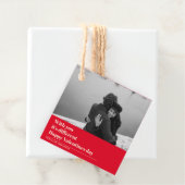 Trendy Red Quote und Foto | Valentines Gift Geschenkanhänger (Beispiel)