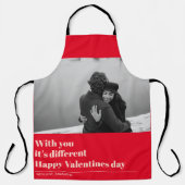 Trendy Red Quote und Foto | Valentines Gift Schürze (Vorderseite)