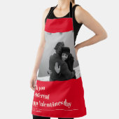 Trendy Red Quote und Foto | Valentines Gift Schürze (InSitu)