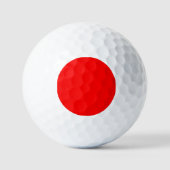 Trendy Red Solid Color Golfball (Vorderseite)