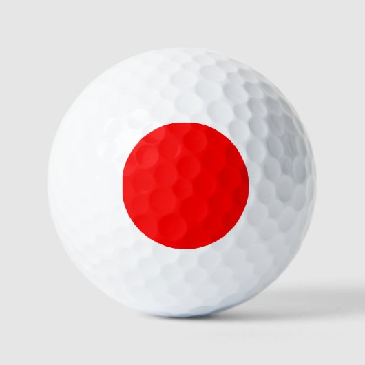 Trendy Red Solid Color Golfball (Vorderseite)