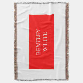 Trendy Red White Stilvoll Einfach Schlicht Ihren N Decke (Vorderseite Vertikal)