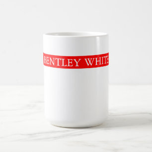 Trendy Red White Stilvoll Einfach Schlicht Ihren N Kaffeetasse
