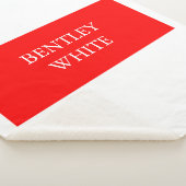 Trendy Red White Stilvoll Einfach Schlicht Ihren N Sherpadecke (3/4)