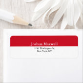 Trendy Red White Stripes Schlicht Elegant Stilvoll (Insitu)