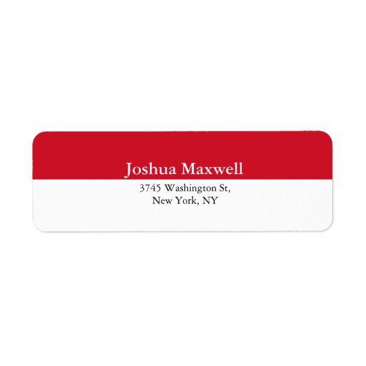 Trendy Red White Stripes Schlicht Elegant Stilvoll (Vorne)