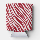 Trendy Red Zebra Animal Sripes Dosenkühler (Rückseite)