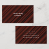 Trendy Reddish Brown Color Schlicht Einzigartig St Visitenkarte (Vorne/Hinten)