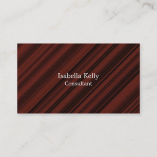 Trendy Reddish Brown Color Schlicht Einzigartig St Visitenkarte