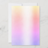 Trendy Regenbogen Magazine Cover-Photo Inspiriert  Einladung (Rückseite)