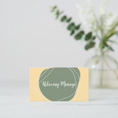 Trendy Relaxing Massage Business Cards Visitenkarte (Stehend Vorderseite)