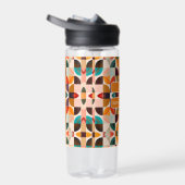 Trendy Retro Abstrakt Squares Collection Trinkflasche (Rechts)