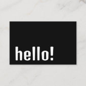 Trendy Retro Boho - Modernes Schwarz und Weiß Visitenkarte (Vorderseite)