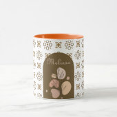 trendy Retro-Boho Stil bunt geometrisch Muster Tasse (Zentrum)