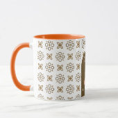 trendy Retro-Boho Stil bunt geometrisch Muster Tasse (Links)