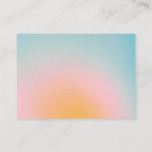 Trendy Retro Celestial Blue Gradient UAWG Begleitkarte (Rückseite)