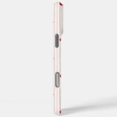 Trendy Retro Coquette Red Cherries Pinstripe Case-Mate iPhone Hülle (Rückseite / Rechts)