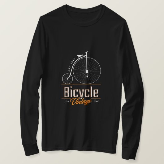 Trendy Retro-Fahrrad Schöne Grafik T-Shirt (Design vorne)