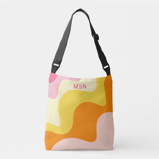 Trendy Retro Fashion Tragetaschen Mit Langen Trägern (Vorderseite)