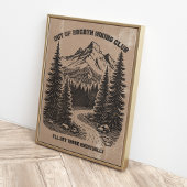 Trendy Retro Funny Wanderposter Poster