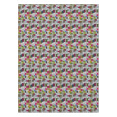 Trendy Retro Geometric Muster Rectangle Tischdecke (Vorderseite)