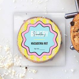 Trendy Retro Giro Catering Bäckerei Label Runder Aufkleber