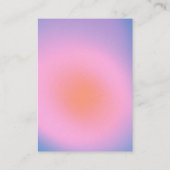 Trendy Retro Gradient Pink und Lila UAWG Begleitkarte (Rückseite)