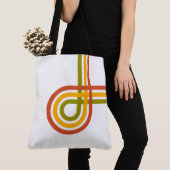 Trendy Retro Rainbow Stripes Tasche (Von Nahem)