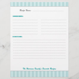 Trendy Retro Rezepte Binder Beilage