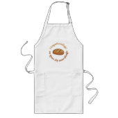 Trendy Retro Sourdough Brot Baker Funny Joke Lange Schürze (Vorne)