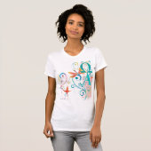 Trendy retro T - Shirt nach Ihrer Eile. (Vorne ganz)