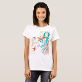 Trendy retro T - Shirt nach Ihrer Eile. (Vorne ganz)