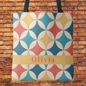 Trendy Retro Vintag Pattern Monogramm Tasche