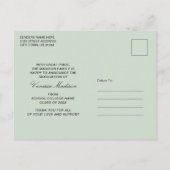 Trendy Retro Vintag Style Grad 3 FotoCollage Postkarte (Rückseite)