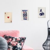 Trendy Retro Wall Art Set, Lucky You Poster Bilderwand Sets (Wohnzimmer)