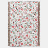 Trendy Retro Weihnachtsbaum und Ziermuster Decke (Vorderseite Vertikal)